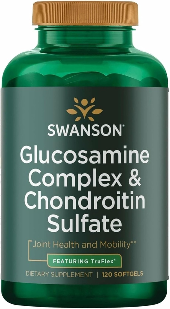 Swanson Glukozamin Complex & Chondroitin Sulfate 500/400 Milligrams 120 Sgels