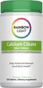 Rainbow Light Wapnia Citrate Tablets z witaminą D, Suplement diety zapewnia wysoki potencja kości Wsparcie zdrowia, z wapnia i witaminy D, Wegetarianin i gluten Free, 120