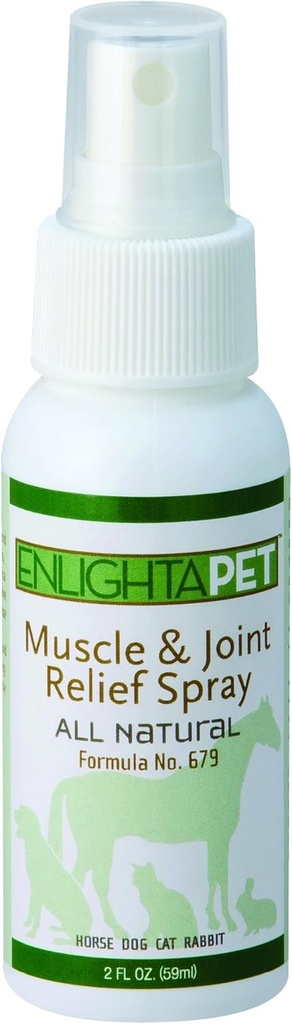 JADIENCE Dog, Cat, Horse Sore Muscle Pain Relief Spray: 2oz | Hip & Joint Care Healing Medicine | Natural Treatment to Soothe & Support | Herbal Relaxer for Old & Young Animals | EnlightAPet