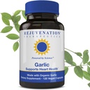 Remerenation Therapeutics Pure Organic Garlic - Heart Health & Imune System Support (120 Vegan Capsules)