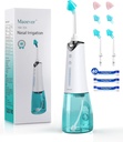 Nasal kunstvanding System, Cordless Nasal skylning Maskine til Sinus Relief & Nasal Care, Electric Neti Pot med 6 tips og 40 saltsække Nasal kunstvanding Sinus skylning System Kit til voksne & Kid