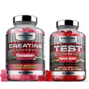 Muscle Gummy Bundle - Creatine Monohydrate Gummies & Testo Gummies for Men - Advanced Bundle