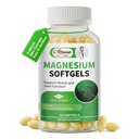 Magnesium Glycinate 500mg Softgels Supplement, Small Easy to Swallow Magnesium Gelcaps High Absorption for Night Leg&Sleep Support, Muscle&Bone, Calm, Non GMO, 120 Gelcaps, 60 Day Supply