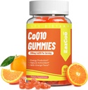 CoQ10 Gummies 200mg, Vegan добавки для виробництва енергії, Non-GMO, клейковини безкоштовно (60 Gummies)