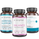 Dr. Brighten PCOS Basic Kit - Women's Hormone Balance, Adrenal Support, and Saw Palmetto Plus