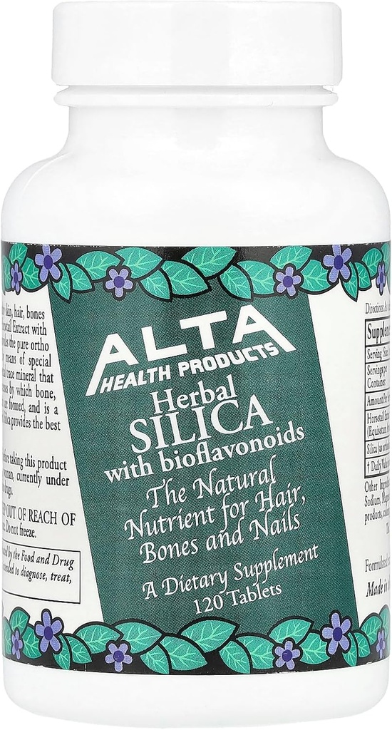 Alta Produtos de Saúde - Sílica com Bioflavonóides, 500 mg, 120 comprimidos