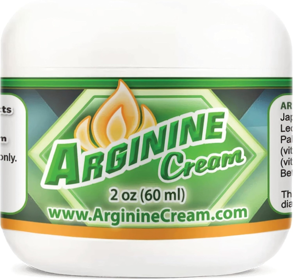 Arginin Cream - 2 oz - L-Arginin Nitric Oxide Support Support Supplement for Men & Women - Illatlan