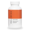 Relumins Gluta 500 Chewable Tablets with Glutathione, Hyaluronic Acid, Vitamin C, Biotin & Collagen – Supports Skin Tone & Glow – Fruit Punch Flavor – for a Summer Glow Skin – 60 Tablets