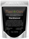 Plant Guru Activated Charcoal Powder 4 oz. HARDWOOD - Food Grade Kosher Non-GMO - Teeth Whitening, Facial Mask and Soap Making. Promotes Natural Detoxification and Helps Digestion