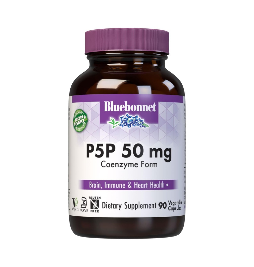 Bluebonnet Nutrition - CellularActive P-5-P 50mg - 90 Vegetarian Capsules