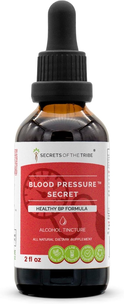 Blood Pressure Secret Alcohol Extract, Hawthorn, Celery, Cardamom, Motherwort, Cayenne. Glycerite Tincture, Healthy Circulation Formula (2 fl oz)