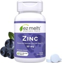EZ Melts Dissolvable Zinc Supplement 30 mg, Senza zucchero, Alimentazione 2 mesi - 1 confezione