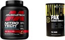 אבקת חלבון שרירי Whey אבקת Nitro-Tech חלבון Isolate & Peptides & Animal Pak - Convenient All-in-One & תוסף Pack