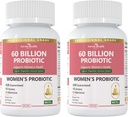 Probiootit ja prebiootit naisten pH Balance & Digestion - 60 miljardia emätinprobiootti kanssa Cranberry & D- Mannose Gut, virtsa, immuuni terveys, Vegan & non- GMO 180 kapselit
