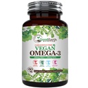 Vegan Omega 3 - Carrageenan Free Plant Based Algal DHA/EPA- 60 Veggie Softgels - Supports Brain, Heart & Prenatal Health - Essential Fatty Acids Supplements