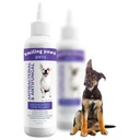 Smiling Paws Pets Medicated Tris Flush Dog Ear Cleaner Solution and Infection Treatment for Dogs and Cats Ear Flush for Dogs Ear Cleaner for Dogs & Cats - Cat & Dog Ear Wash Contains Ketoconazole 12oz