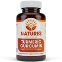 1600mg Organic Turmeric Curcumin w/Bioperine and Black Pepper | Non-GMO | Natural Joint Support | Highest Potency with 95% Standardized Curcuminoids | Gluten Free | 120 Vegetarian Caps