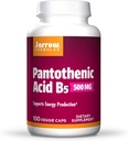 Jarrow Dispersas Pantothenic Acid B5 500 mg - 100 Veggie Caps - Essential B Vitamin - Energy Production & Metabolism Support - 100 Servingů, balení 3 ks