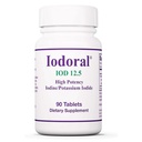 ARG Optimox Iodoral 12.5 mg - Iodine & Potassium Iodide Supplement for Thyroid & Metabolic Balance Support - Free of Soy & Gluten - 90 Servings - 90 Tablets