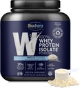 Biochem Whey Proteine Izolate Powder - Vanilla Flavor, 20 Grams per Serving, Sursate de la Vaci Fed Grass, Non-GMO, Vegetarian, Fără arome artificiale sau îndulcitori - Sprijină masa musculara si performanta