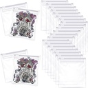 72 кусочка пакетов для тарелок Zippered Pill Pouch Reusable Pill Baggies Clear Plastic Pill Bags Self Sealing Travel Medicine Organizer Storage with Slide Lock for Cod Liver Oil, Pills and Small Items