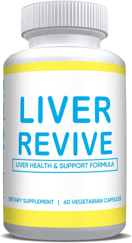 Lever Revive Natuurlijke Detox, Reiniging en Ondersteuning Formule Reparatie w/ Artichoke, Melkdistel, Dandelion Wortel, Rode bieten, Melkdistel Lever verdediging Supplement gezonde leverfunctie 60 Vegetarische Capsules
