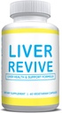 Liver Revive Natural Detox, Cleanse & Support Formula Reparasjon w / Artichoke, Melk Thistle, Dandelion Root, Beetroot, Melk Thistle Liver Defense Supplement Sunn leverfunksjon 60 Vegetariske kapsler