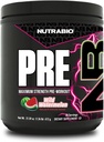 NutraBio Preworkout Powder, Watermelon| Explosive Energy, Laser Focus, Extreme Pumps| Pre Workout für Männer & Frauen| Performance, Endurance, Power Complex, Koffein, Elektrolyte