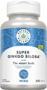Natural Balance Super Ginkgo Biloba Plus . Brain ' Circulation Formula to Help Support Focus, Memory & blood Flow . with Gotu Kola . 100ct, 50 Serv.
