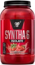 BSN SYNTHA-6 Isolate אבקת חלבון, אבקת חלבון סטרוברי עם חלבון Whey חלבון Isolate, חלב חלבונים Isolate, Flavor: Strawberry Milkshake, 24 משרתים (Packaging May Vary)