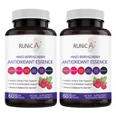 6X 6-in-1 Mixed Berry & Cherry Antioxidant Supplement - 6-Berry Extract for Even Skin Tone & Urinary Tract Health - 120 Vegan Capsules, 60-Day Routine Bundle