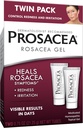 Prosacea - 얼굴에 대한 Medicated Rosacea 치료 - Redness, Pimples 및 Irritation의 Healscea 증상 - 향수 무료 - 트윈 팩 - 두 0.75oz 튜브 (1.5oz Total)