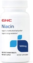 GNC Niacin 500mg, 100 tabletten, ondersteunt de gezondheid van het bloedvat