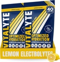 Vitalyte Elektrolyt-Pulver-Getränk-Mischung, Isotonic Elektrolyt Hydration Mix, Gluten Free Post Workout Powder Mix, Packung von 2, 35 Unzen. Jeden, Lemon Flavor
