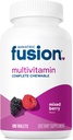 Bariatric Fusion Mixed Berry Complete Chewable Bariatric Multivitamín Pre Bariatrické chirurgia Pacienti vrátane Gastrektómie žalúdka a sleziny, 120 tabliet