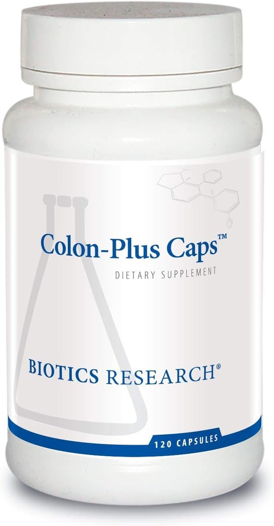 Biotics Research Colon Plus Caps Fiber Kapsula, Prebavno zdravje, Topen, netopen Fiber, Laksativ, Olajša zaprtje, Rednost, Zdravje srca, Mikrobialno ravnovesje, Gut Flora 120 Kapsula