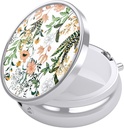 Nipichsha Pill Box, Lille Pill sag for purse & Pocket, Cute Travel Medicine Organizer, Portable Medicine Container Holder til at holde vitaminer, Medicin, Fish Oil & Supplement, Blomster Illustration