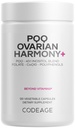Codeage PQQ Ovarian Harmony+ Supplement - PQQ (Pyrroloquinoline Quinone), Myo-Inositol & D-Chiro-Inositol 40:1 Blend, Folate 5-MTHF, CoQ10, Wild Blueberry - Liposomal Delivery - Non-GMO - 120 Capsules