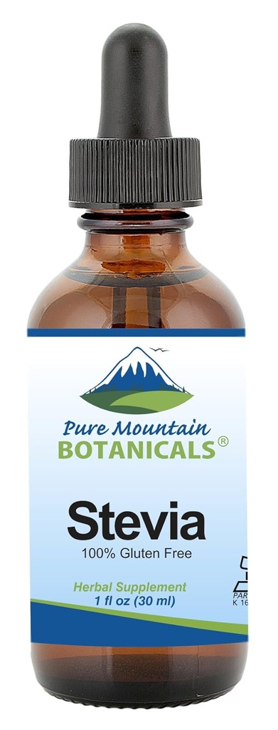 Pure Mountain Botanicals Liquid Stevia Drops - Natural Sweetener - Yoğun Şeker Ücretsiz Substitute Diabetic Friendly Ideal for Keto Low Carb and Vegan Diyet Great Addition to Kilo Kaybı Programı