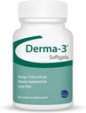 Ceva Derma-3 Softgels, Omega-3 Fatty Acid & vitamina Suplemento para perros grandes (60 cuenta)