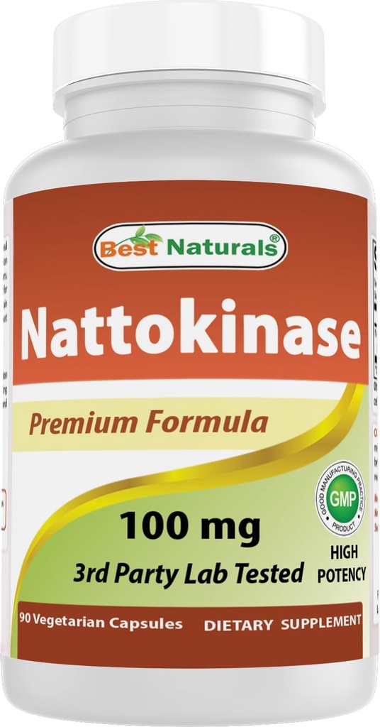 Melhores Naturals Nattokinase, 2000 FU, 100 Mg, 90 Cápsulas Vegetarianas