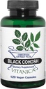 Vitanica Black Cohosh, Cimicifuga Extract Plus, טבעוני, 120 קפסולות