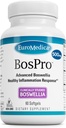 EuroMedica BosPro - Boswellia Serrata Extract Supplement - Kosttilskudd for sunn Lung Support - Herbal Supplement Formula - 60 Softgels
