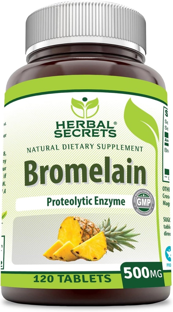 Herbal Secrets Bromelain Supplement 500 Mg Tabletit Supplement 