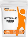 BulkSuplements.com Nattokinase 2000 FU Powder - Sourced from Natto Extract, Nattokinase Suplement - 100mg of Natto Powder per Serving, 50g (1.8 oz) (Paket 1)