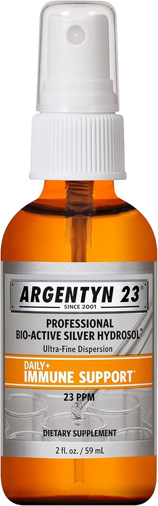 Argentyn 23 Profesionální imunitní podpora, koloidní stříbro, bioaktivní Silver Hydrosol, 23 ppm, Fine Mist Spray, 2 Fl Oz