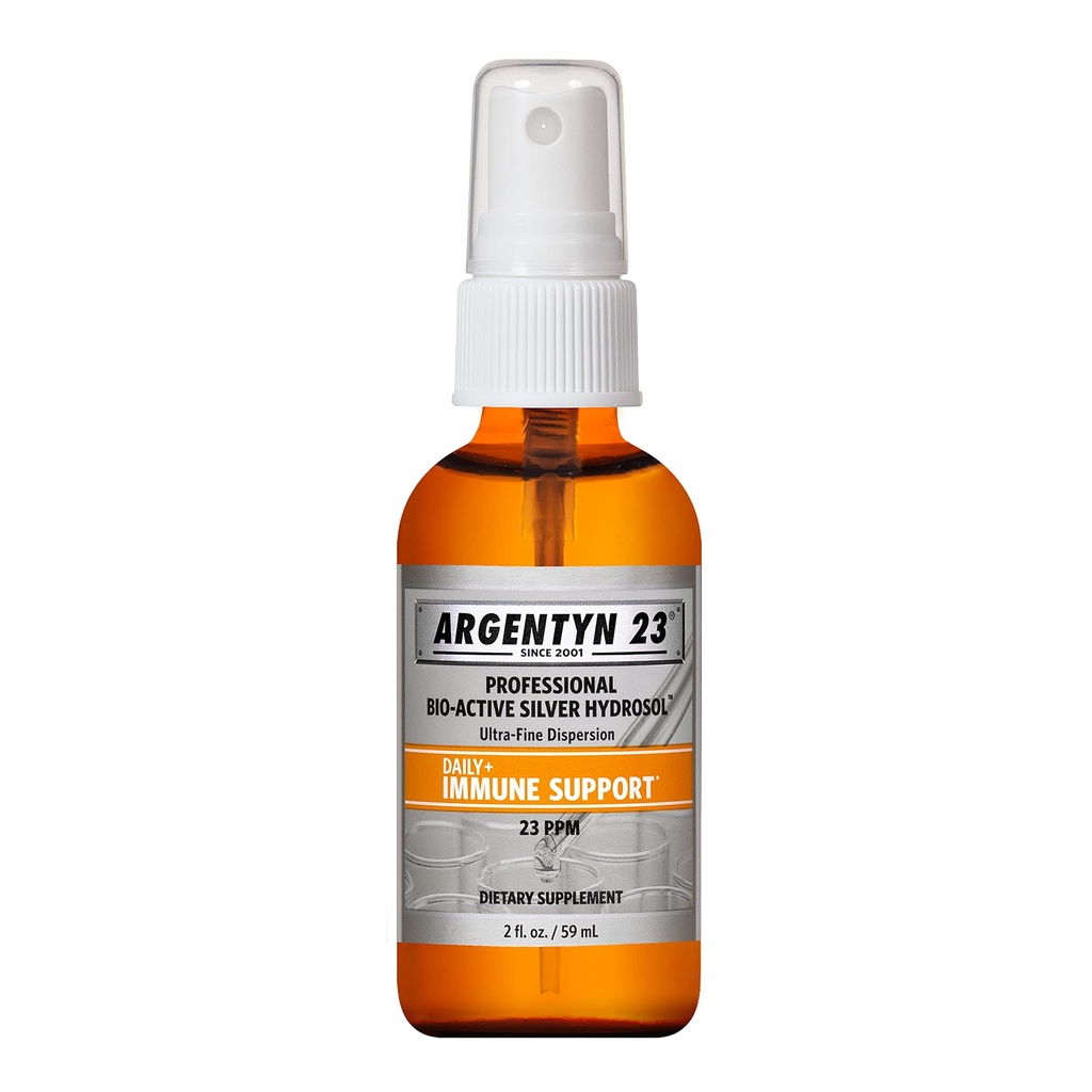 Argentyn 23 Professional Immune Support, Colloidal Silver, Bio-Active Silver Hydrosol, 23 ppm, Fine Mist Spray, 2 Fl Oz