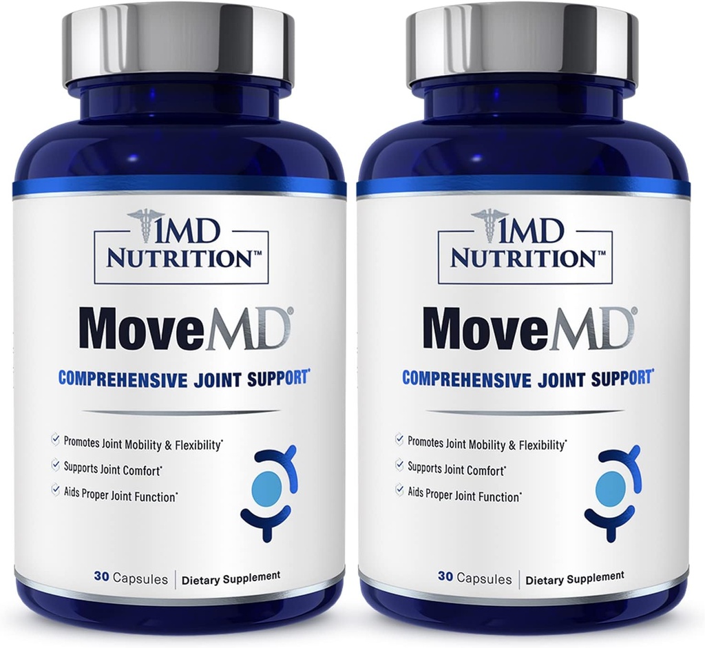 1 MD Footbook MoveMD - ร่วมกับสุขภาพที่ดีขึ้น - ดร.สูตร | กับ Collagen, Astaxanthin, และ More | 30 Capsults (2-Pack)