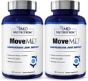 1MD Хранене MoveMD - Joint Health Appliment - Доктор Формулиран с Collagen, Astaxantin, и повече  по 30 капсули (2-пак)