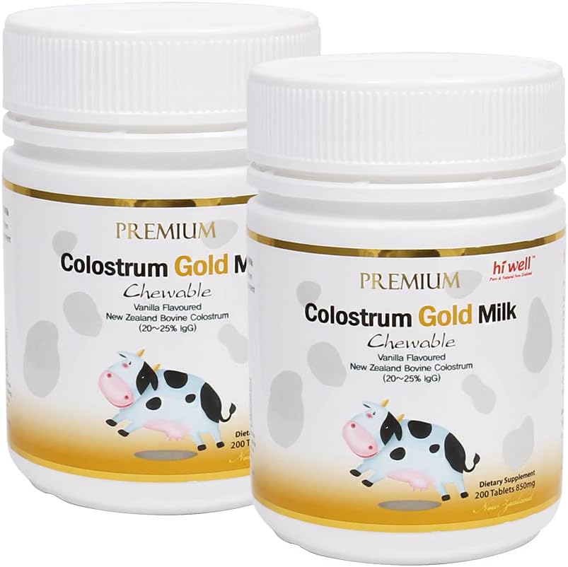 (Kemas 2) Hi Well Premium Grass- Fed Colostrum Gold Milk 200Tablet